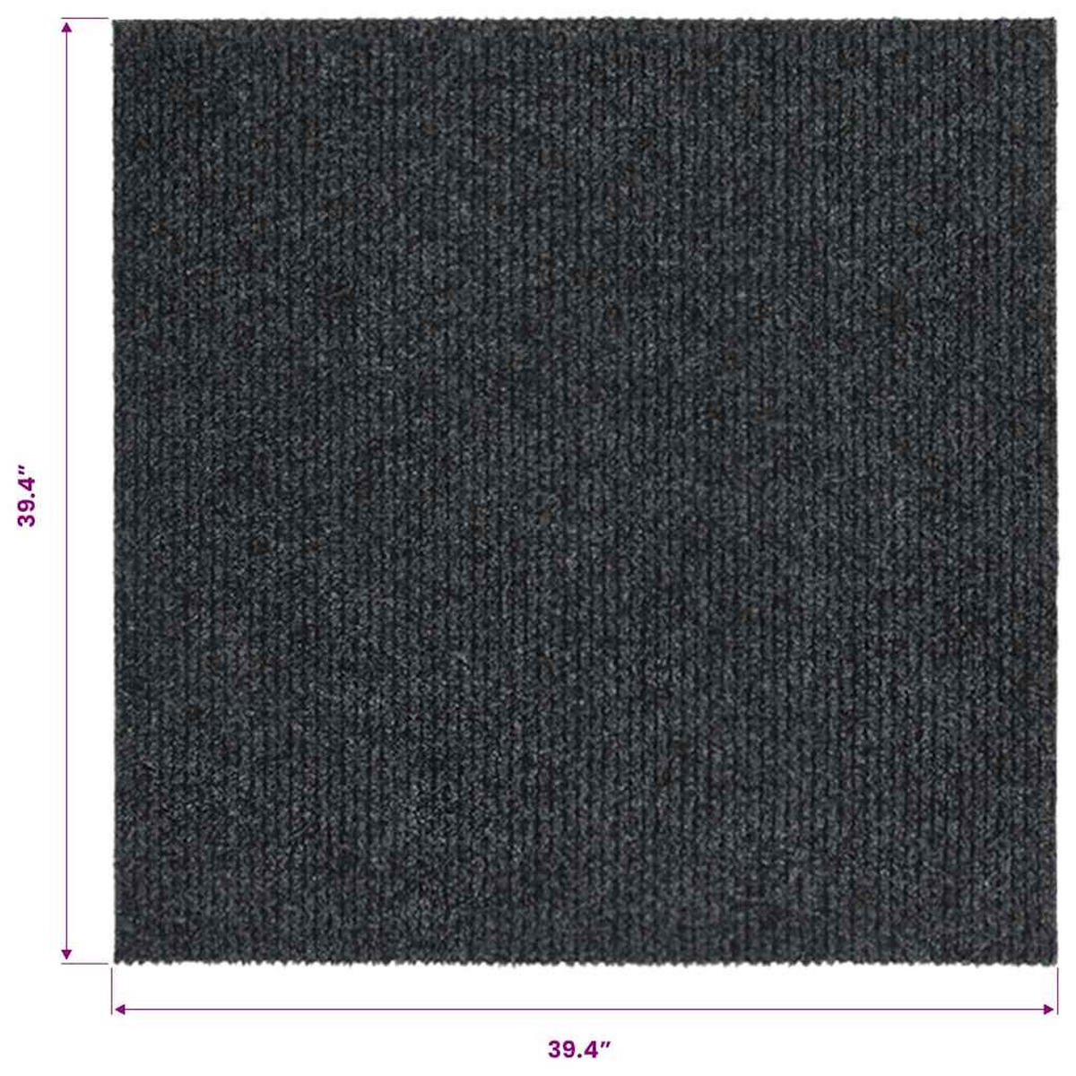SCHMUTZFANGMATTE 100/100 cm Anthrazit - Anthrazit, Kunststoff/Textil (100/100cm) - vidaXL