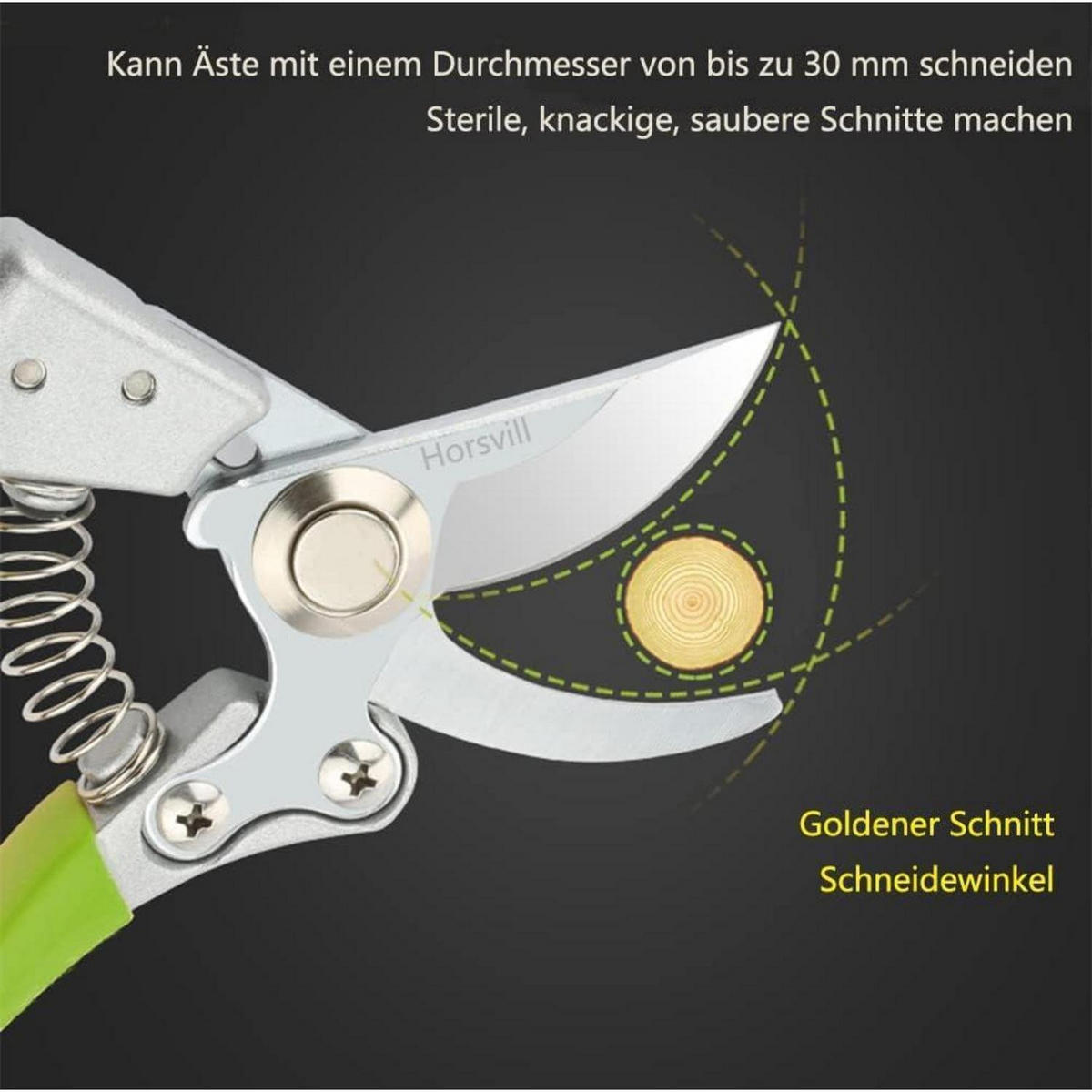 GARTENSCHERE SK4-Stahl Grün - Grün, Metall (6/2.4/21.8cm)