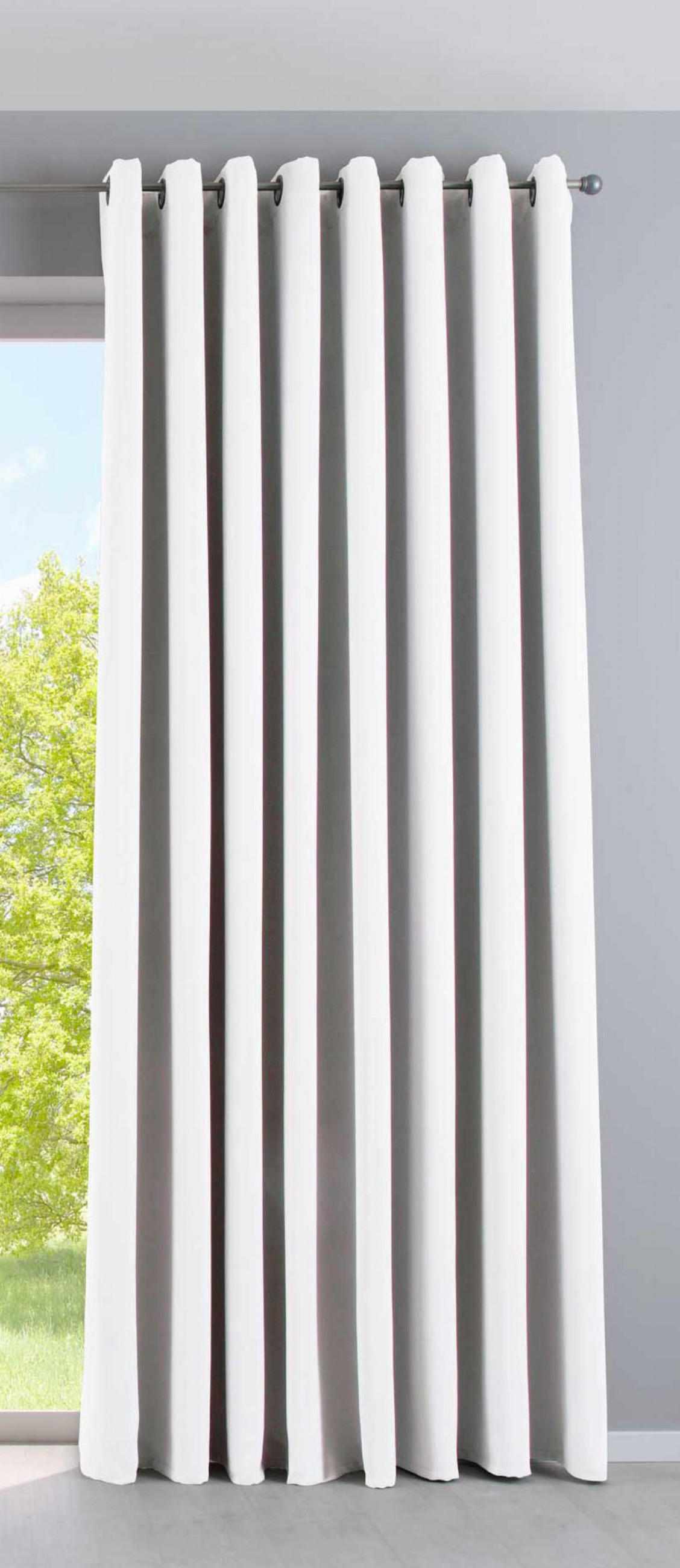 VORHANG »NEW YORK« HxB 225x295 cm Weiß - Weiß, Textil (295/225cm) - Gardinenbox