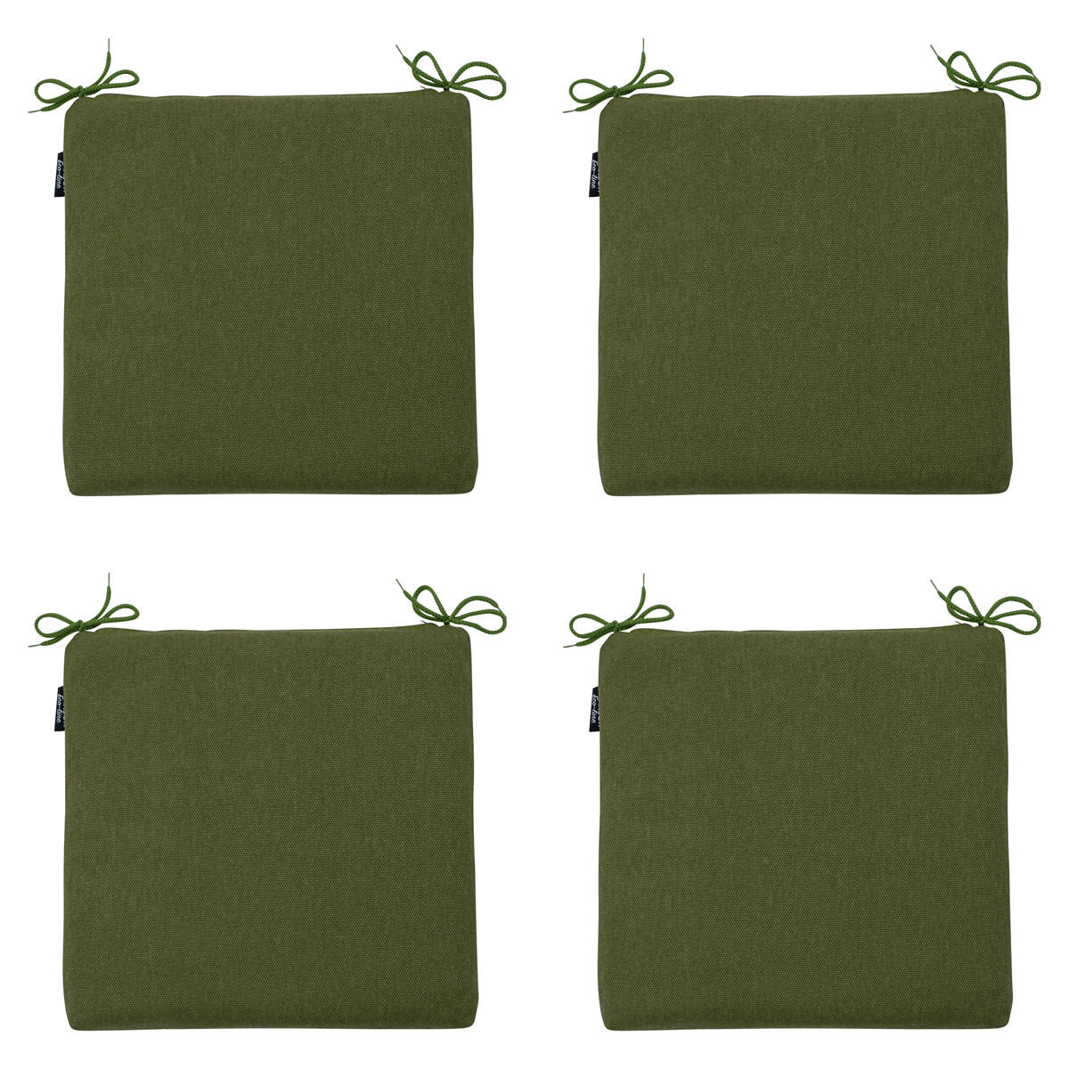 SITZKISSEN Moos 40/40 cm 4er-Set - Dunkelgrün, Textil (40/4/40cm) - Madison