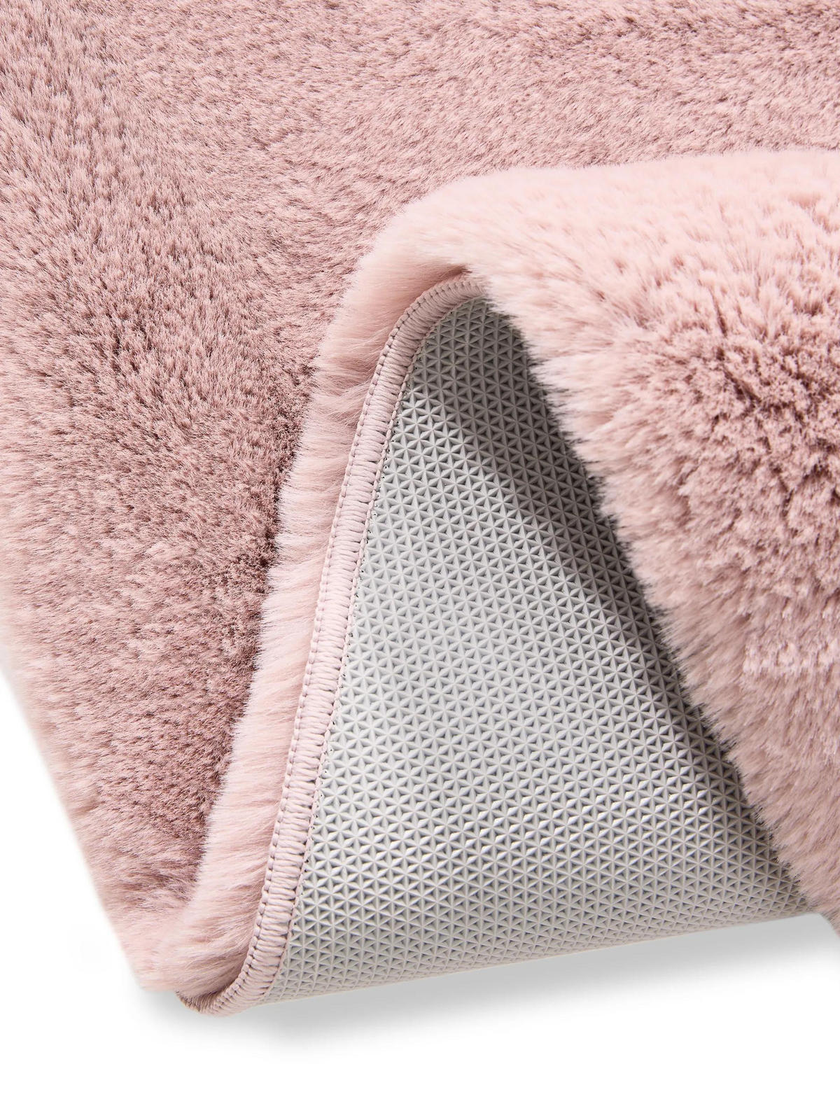 UMĚLÉ kožíškové koberce Dave Růžová ø 80 cm kulatý - růžová, textil/umělá hmota (80/80cm) - benuta Nest