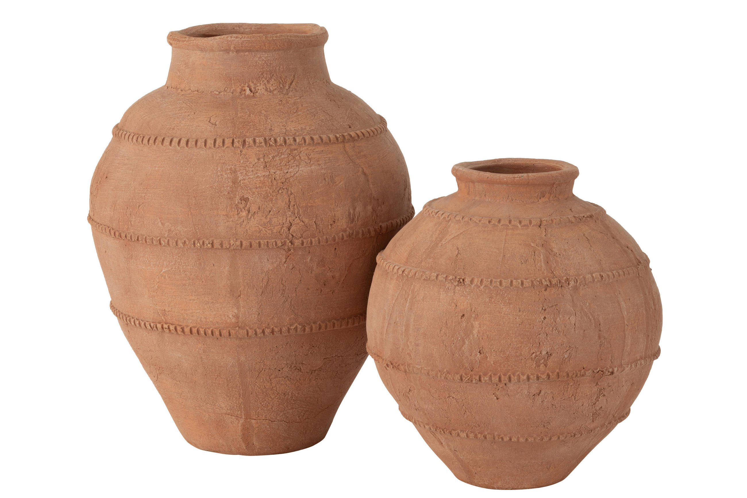 VASE KAI - Töpferei - Braun - Ø 21 cm - Braun, Keramik (38.5cm) - J-Line