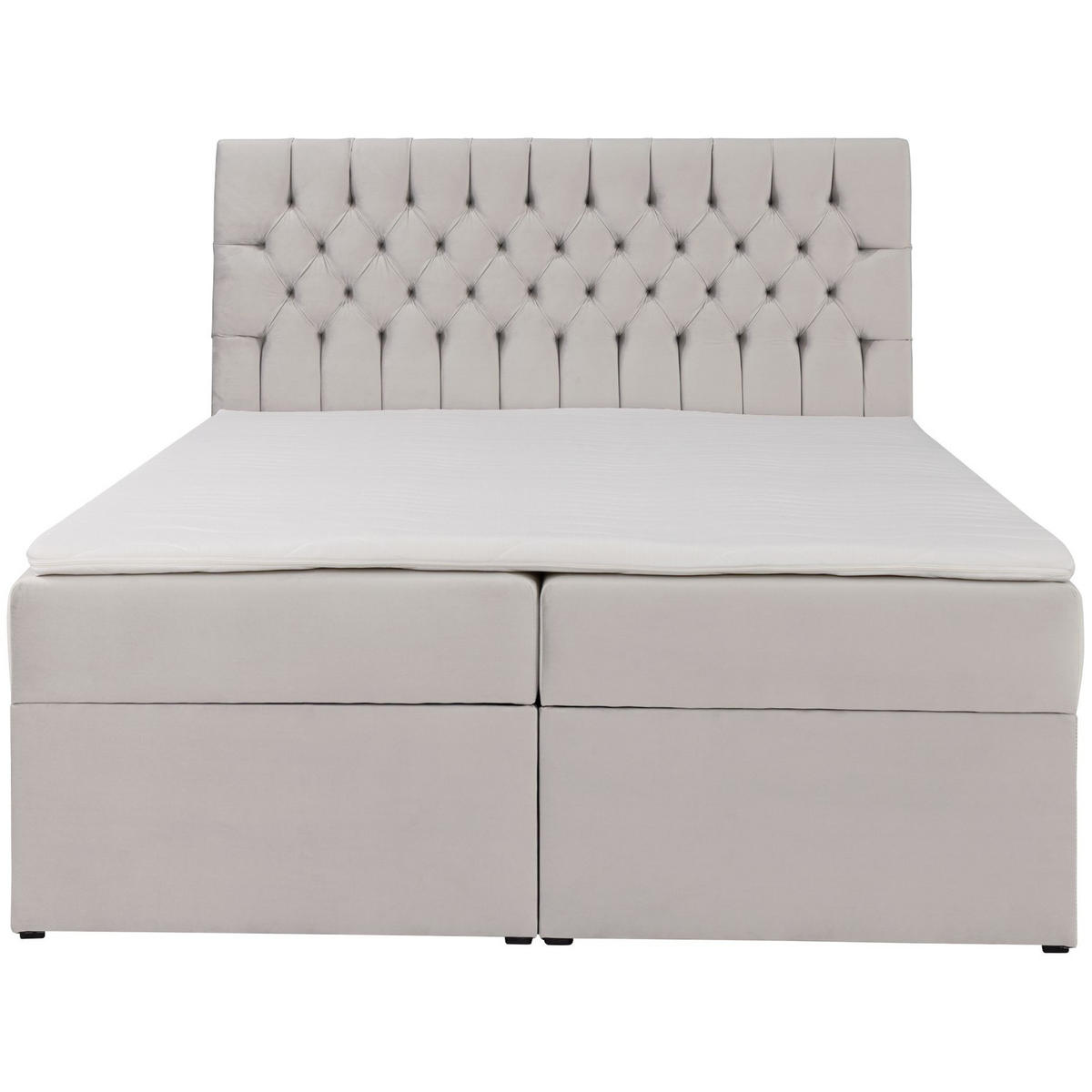 BOXBETT Daissy Hellbeige Samt 140x200 cm - Ecru, Textil (140/200cm) - Selsey