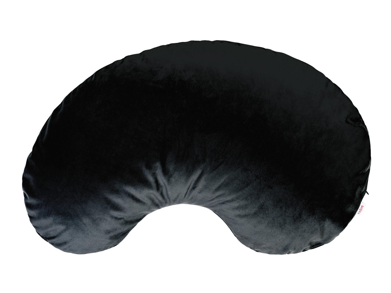 XL-KISSEN-BOHNE Samt&Sonders schwarz 70/45 cm - Schwarz, Textil (45/70cm) - beties Heimtextil
