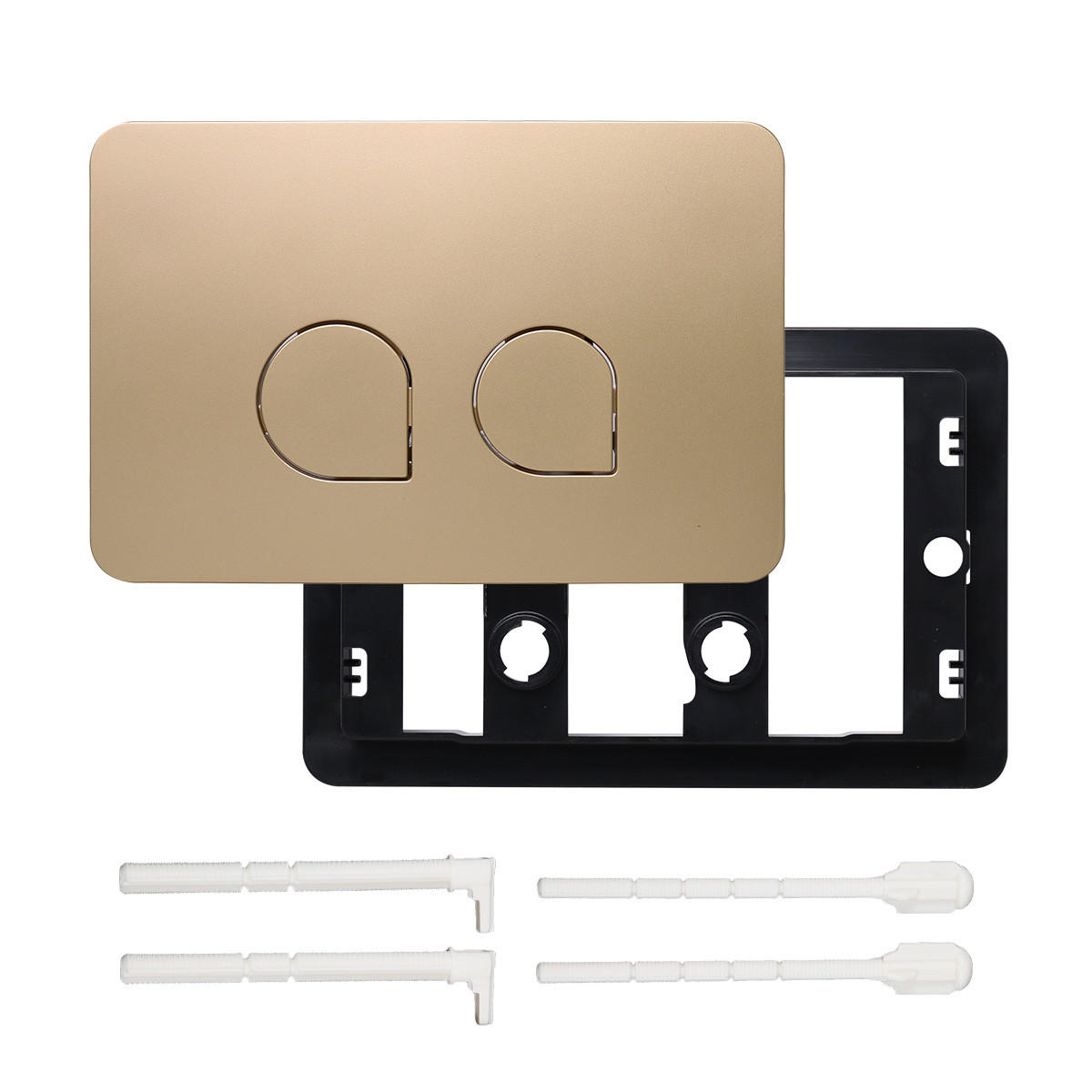 WC-SPÜLTASTE – Kompatibel mit Geberit Sigma-Serien 01, 20 und 30 – Mattgold - Platinfarben, Metall (31/5.5/18.5cm)