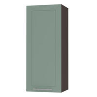 KÜCHENHÄNGESCHRANK Kvantum W4/40 Mint Matt / Lava Matt 40 / 32,5 / 96cm - Dunkelgrau/Mintgrün, Holz/Holzwerkstoff (40/96/32.5cm) - Feldmann-Wohnen