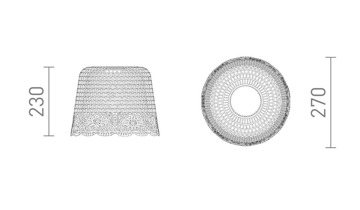 PENDELLEUCHTE DAISY fuchsia 15 W - Pink, Metall (27/27/22cm) - Rendl