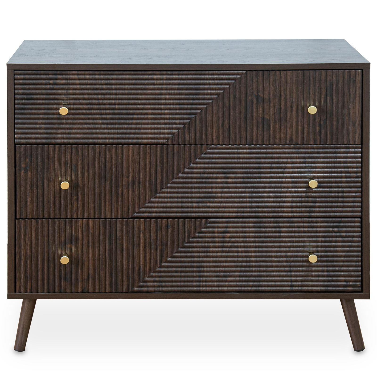 KOMMODE LIVIA dunkelbraun - Dunkelbraun, Holzwerkstoff (80/75/40cm) - IDIMEX