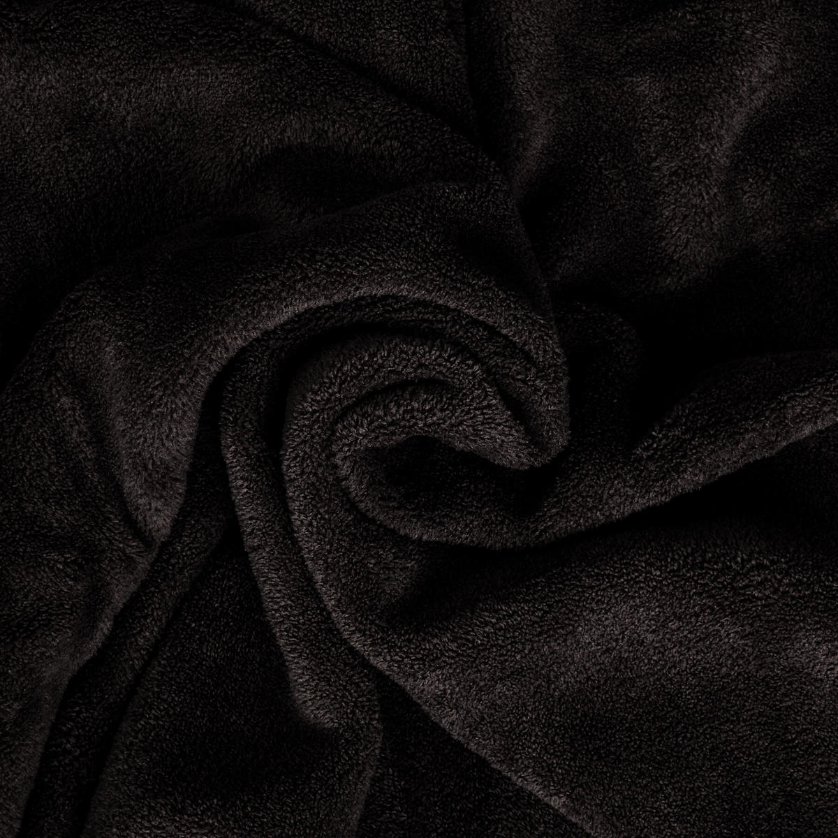 KUSCHELDECKE 2er Set mit Ärmeln, inklusive Tasche auf der Vorderseite, schwarz - Schwarz, Textil (170/200cm) - tectake