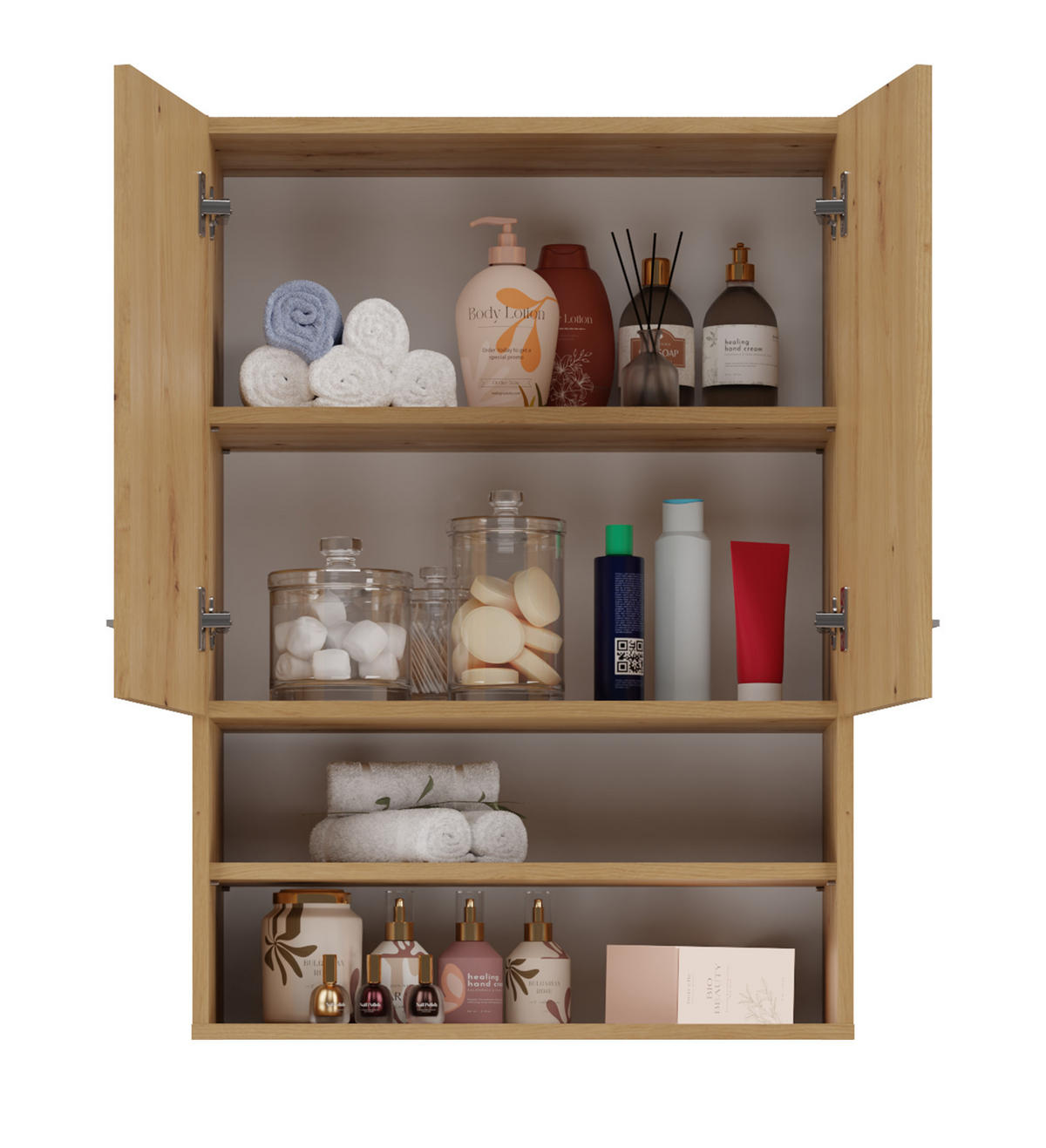 BADEZIMMER-HÄNGESCHRANK POLA MINI DK - EICHE ARTISAN - Eiche Artisan, Holzwerkstoff (64/90/30cm) - CDF