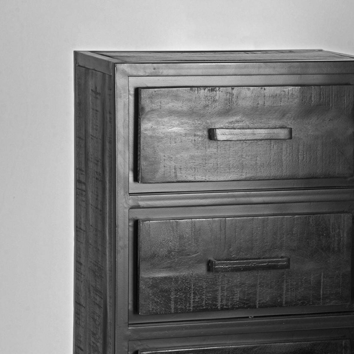 KOMMODE Chili Schwarz 30/50/105 cm - Schwarz, Holz (50/105/30cm) - LABEL51