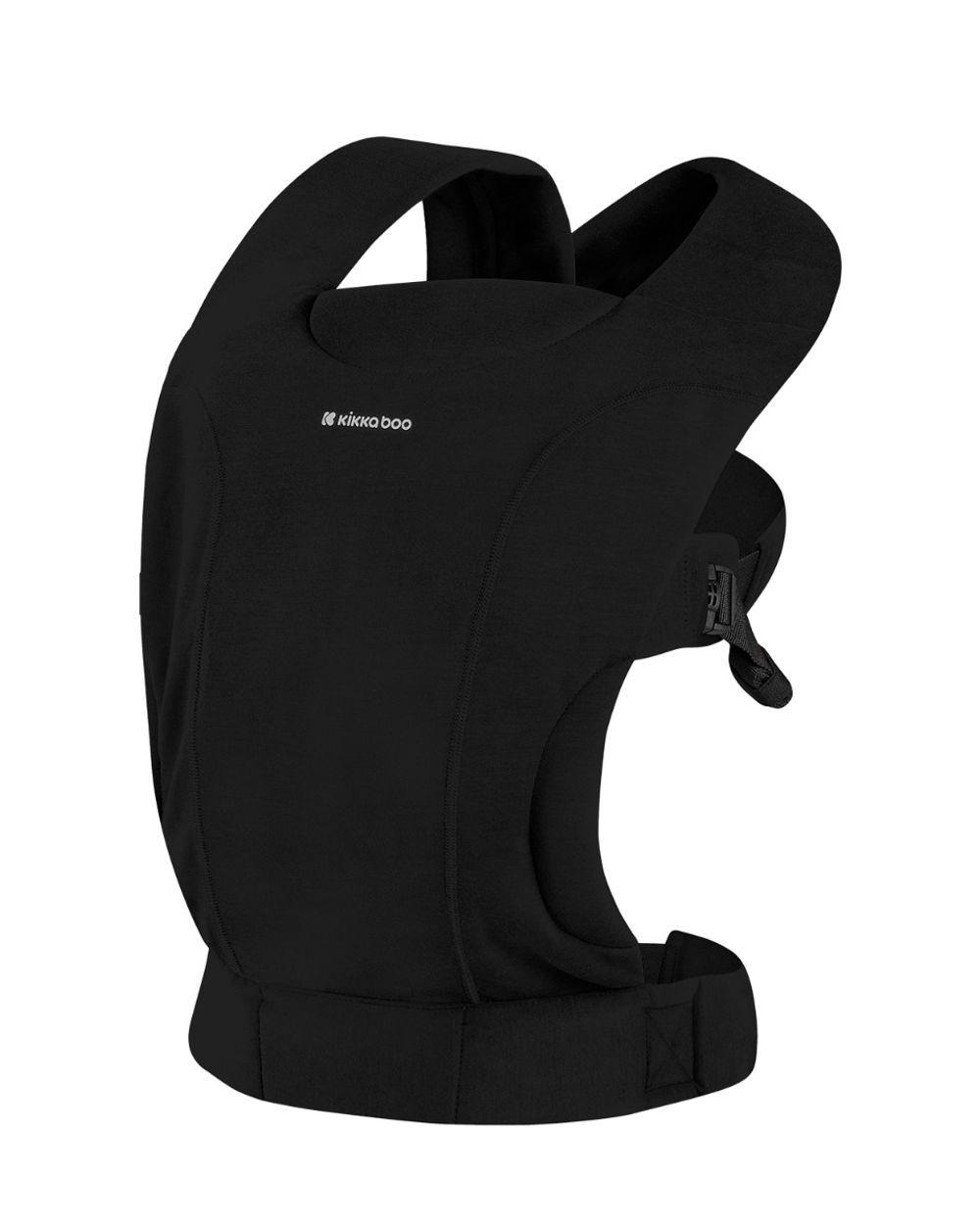 BABYTRAGE Riley schwarz Bauchtrage, Rückentrage, breite Schultergurte, atmungsaktiv, Nylon - Schwarz, Textil (31/10/58cm) - Kikka boo