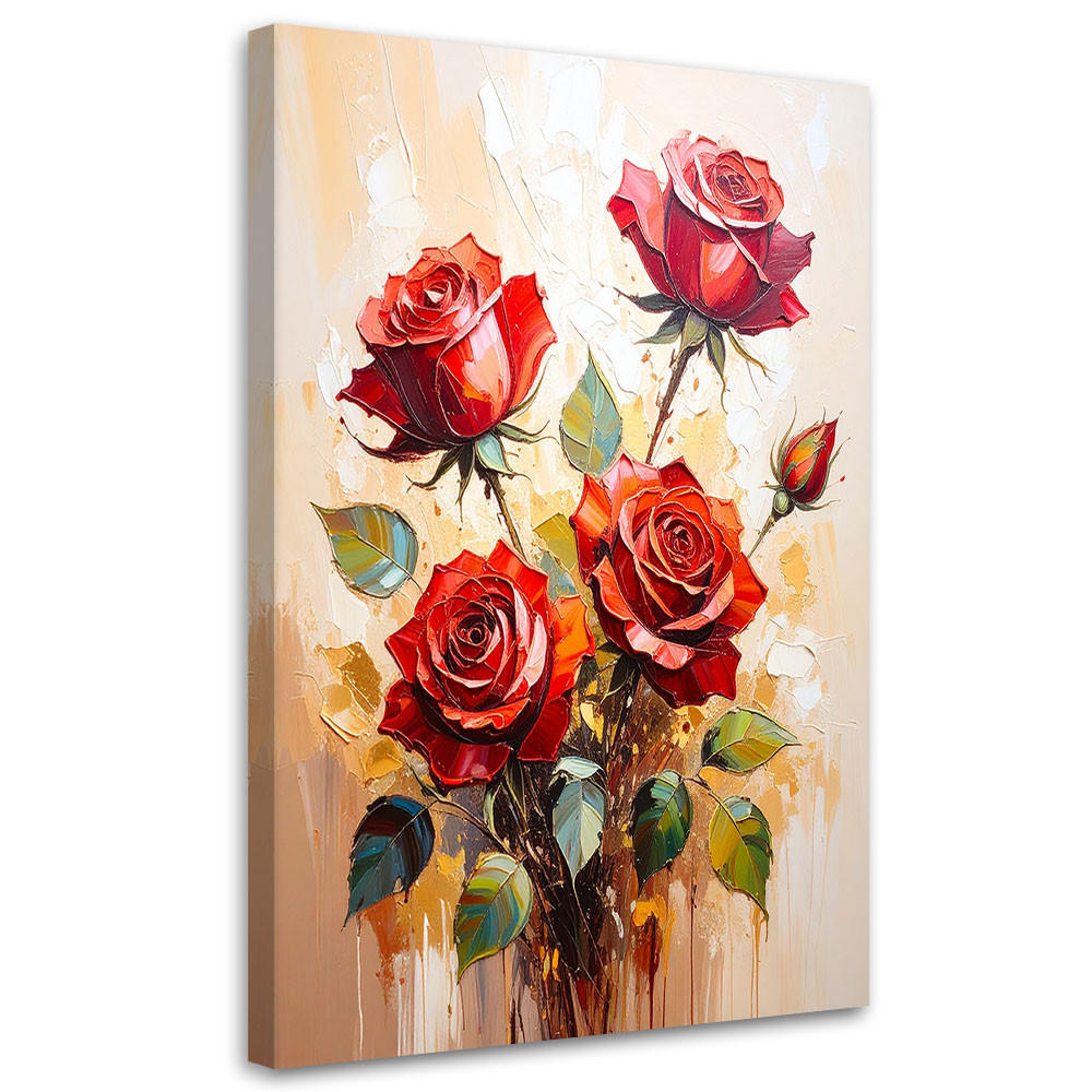 Feeby Leinwandbild Rot 30x45 cm