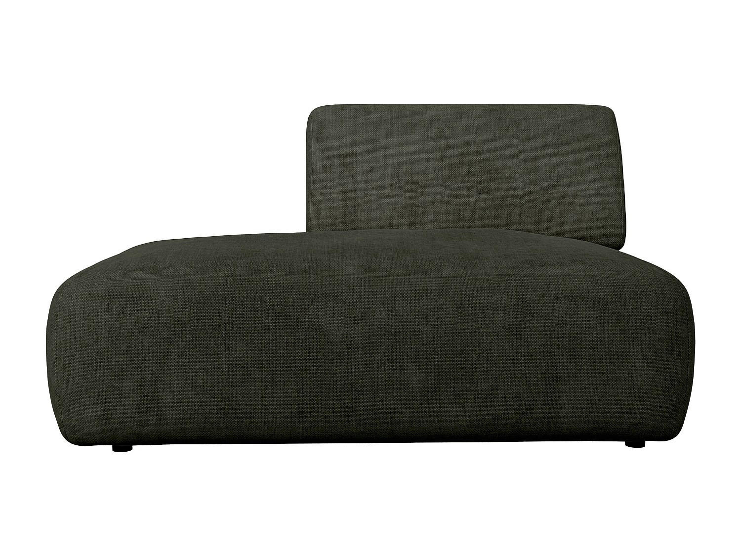 RECAMIERE ohne Schlaffunktion - 1 Person - stoff - grün Pogni - Grün, Textil (130/73/97cm) - Vente-Unique