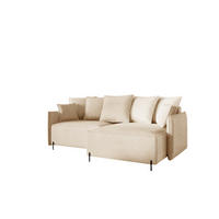 ECKSOFA Betto - Beige, Holzwerkstoff/Textil (221/148cm) - Fun Möbel