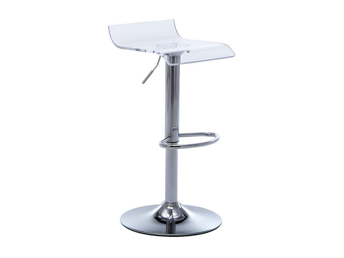 BARHOCKER 2er-Set - Transparent - OLIVER - Transparent, Kunststoff (45/84/45cm) - Vente-Unique