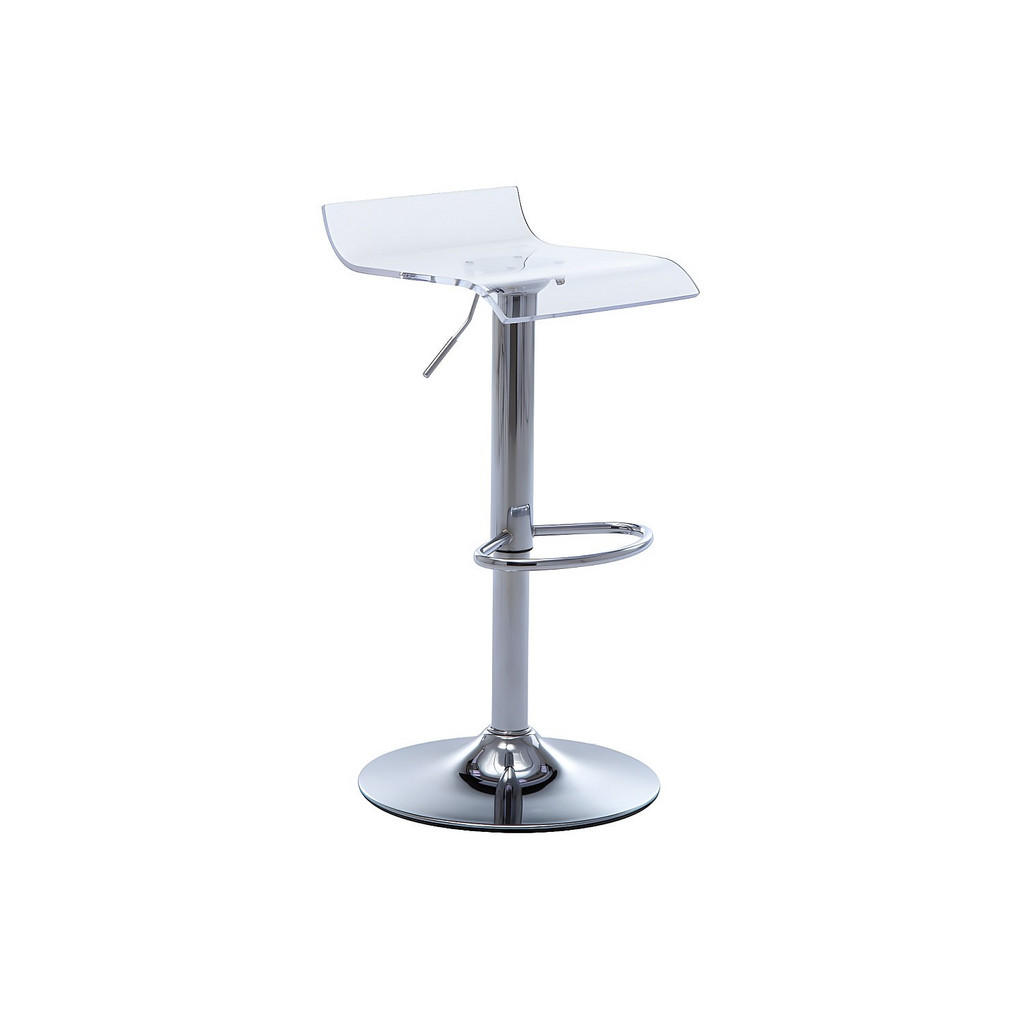 Thumbnail - Vente-Unique Barhocker, Transparent, Kunststoff, Uni, 45x84x45 cm, Esszimmer, Barmöbel, Barhocker
