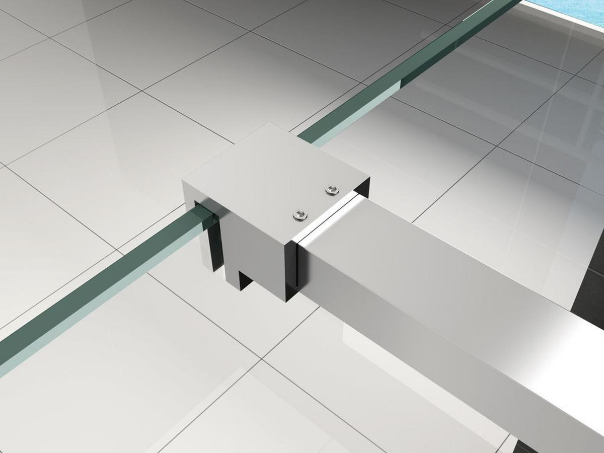 DUSCHWAND TIPO Klar 70 x 200 cm 8 mm ESG - Klar, Glas (70/200cm) - Glasdeals