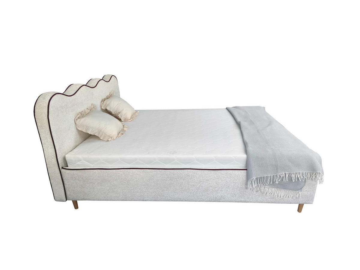 POLSTERBETT COCO 180x200 cm Beige mit Bettkasten Taschenfederkern H4 - Beige, Textil - KS Home Concept