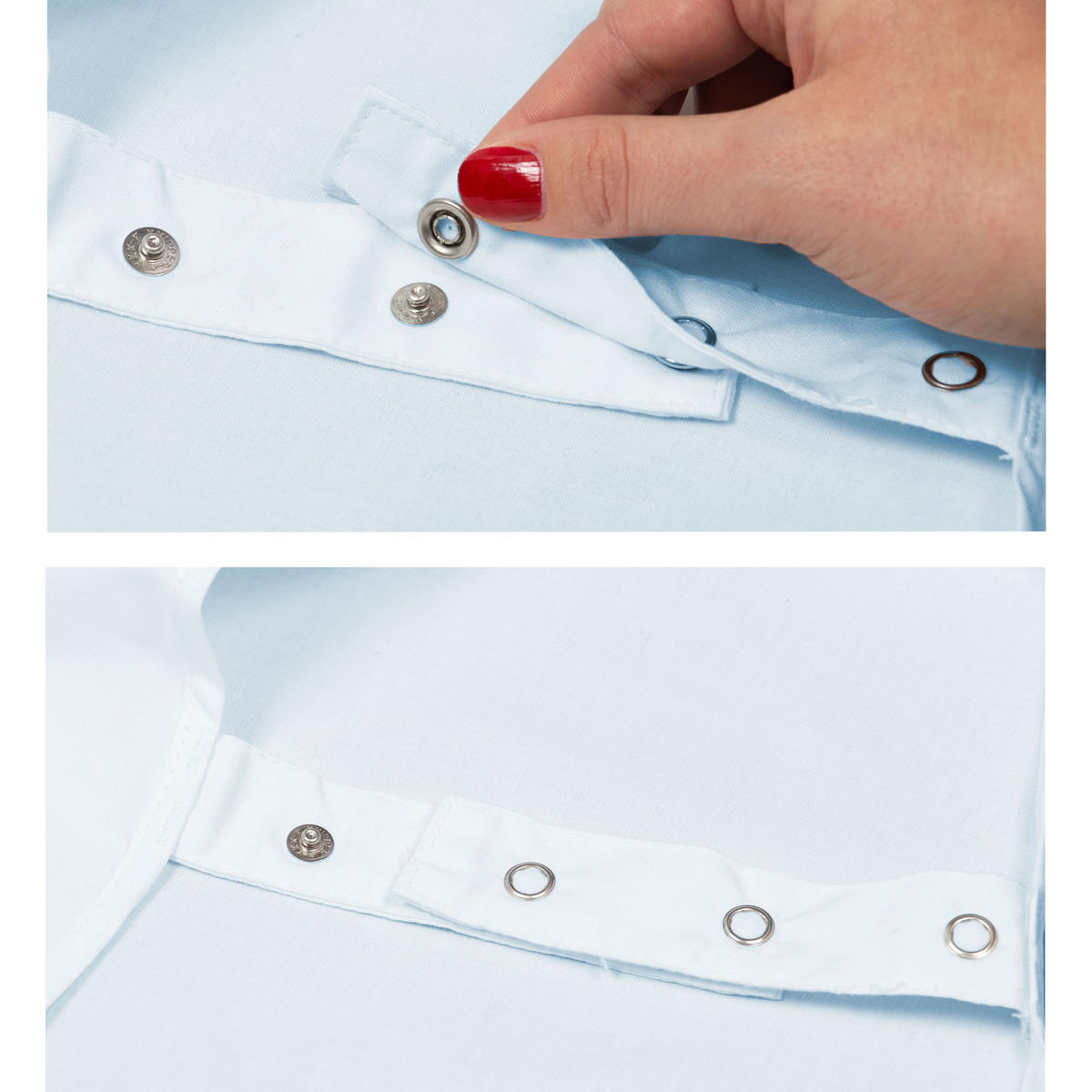 SCHÜRZE , onesize, 50% Polyester, 50% Baumwolle, Blau - Hellblau, Textil (62/90cm) - Zollner