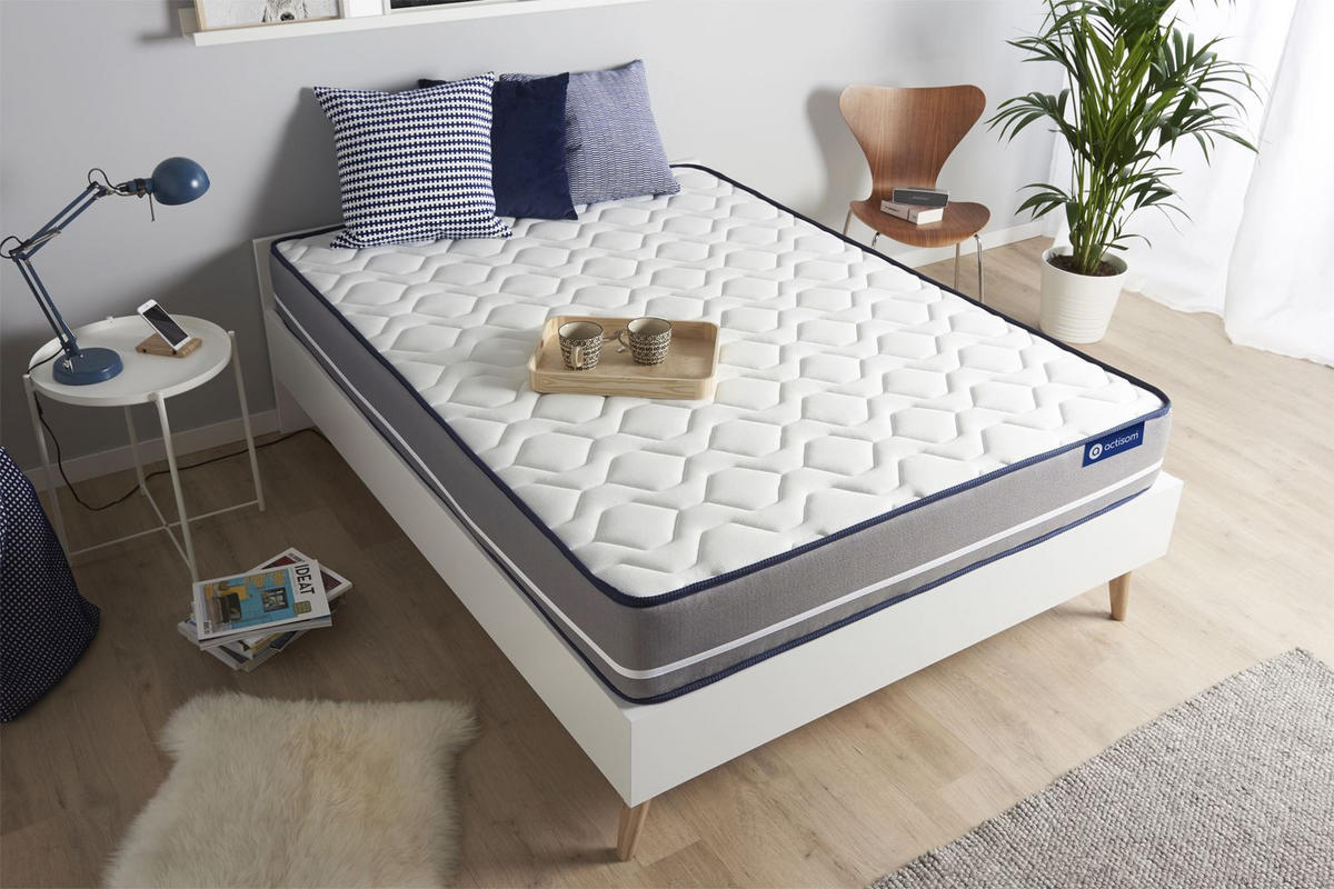 MATRATZE Actimemo pur Memory-Schaum 90 x 200 cm h3 - Weiß, Textil (90/200cm) - ACTISOM