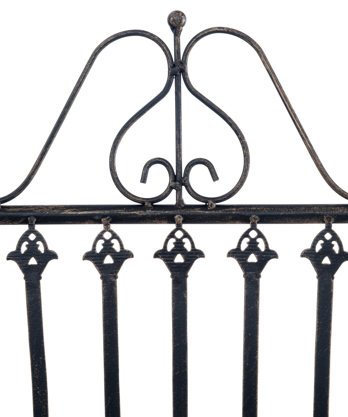 GARTENKLAPPSTUHL Metall bronze - Bronzefarben, Metall (39/94/53cm) - CLP