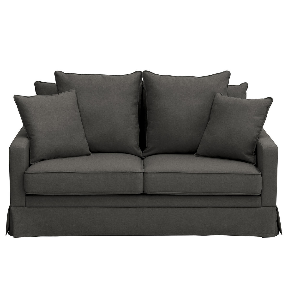 2,5-SITZER SOFA mit Husse - Webstoff - Anthrazit, Textil (170/89/110cm) - home24