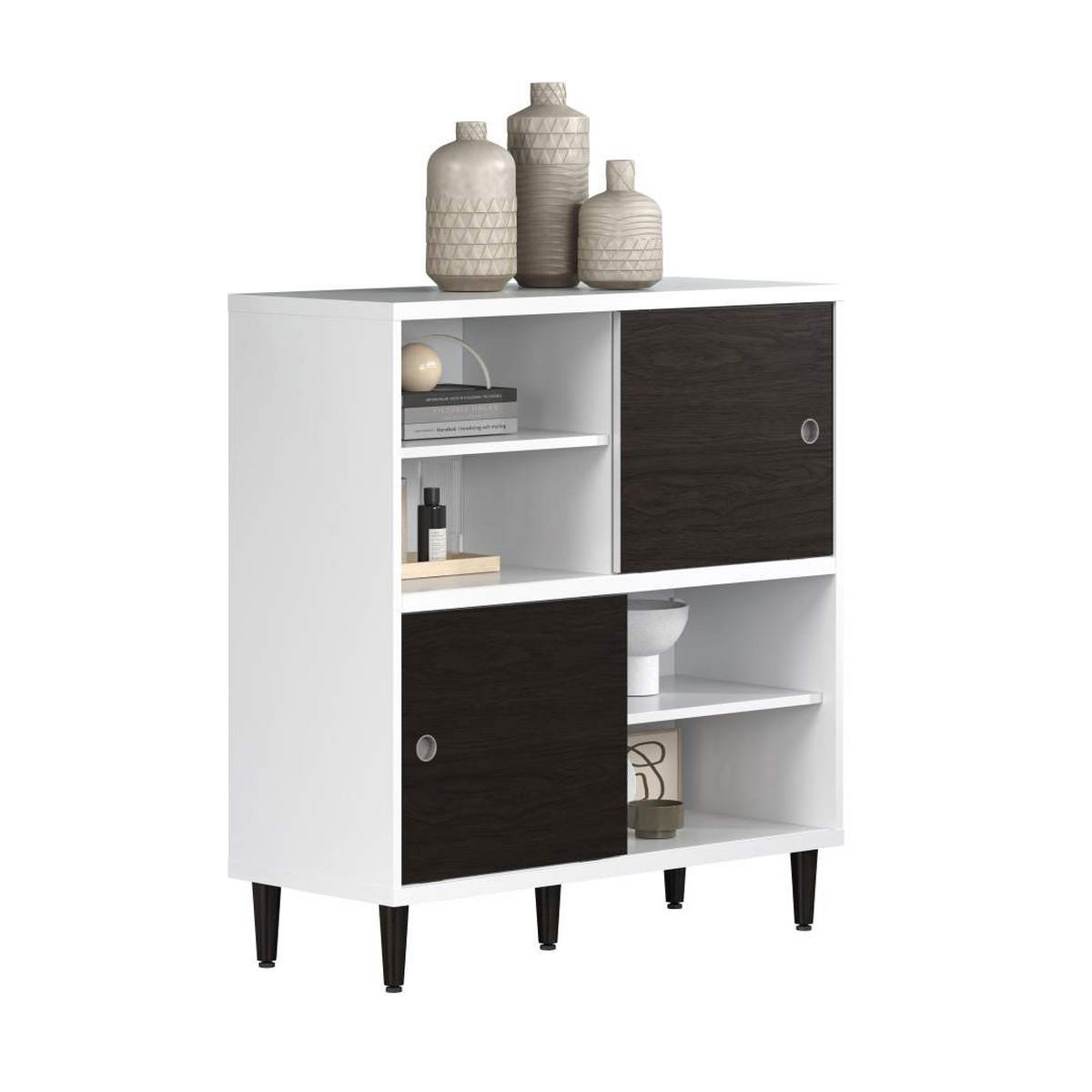 REGAL weiß - Weiß, Holzwerkstoff (90/99/38cm) - ebuy24