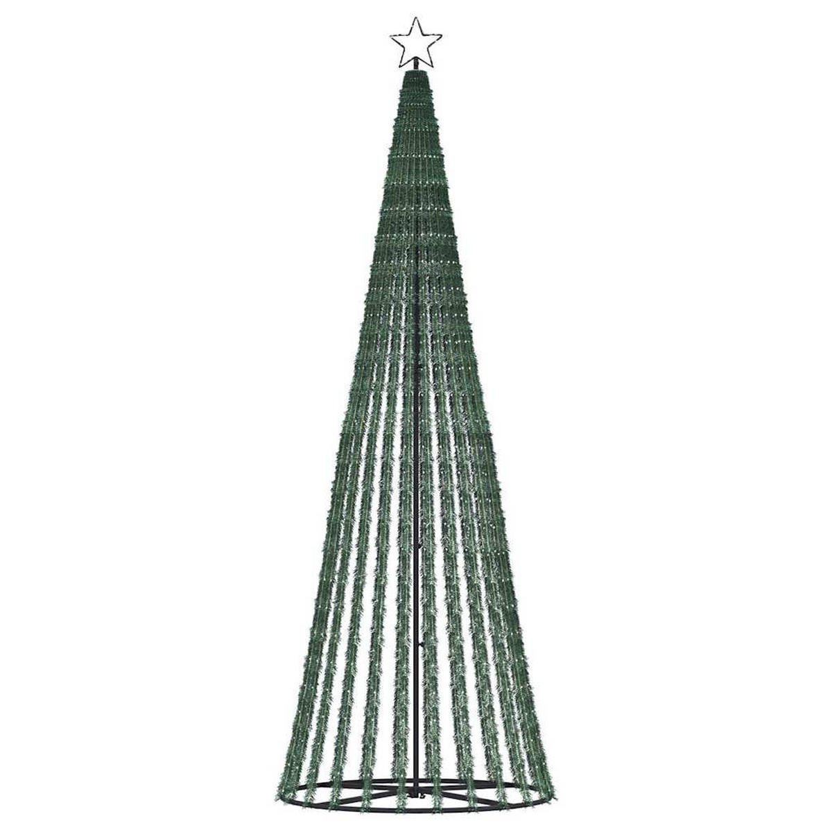 WEIHNACHTSBAUM LED 247 Cm Weiss Metall - Weiß, Metall (247cm) - vidaXL
