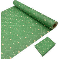 GESCHENKPAPIERROLLE Weihnachtsbaum 43 cm x 15 m - Grün, Papier (43/0.1/1500cm)