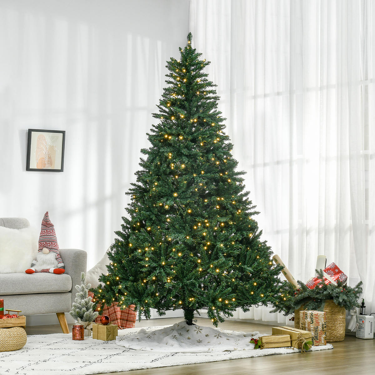 WEIHNACHTSBAUM DE-41534 700 LEDs, 2154 Zweige, 210 cm Grün - Grün, Kunststoff (210cm) - ComfortXL
