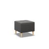 SITZPOUF 50x50 ELMA, Dunkelgrau - Dunkelgrau, Textil (50/40/50cm)