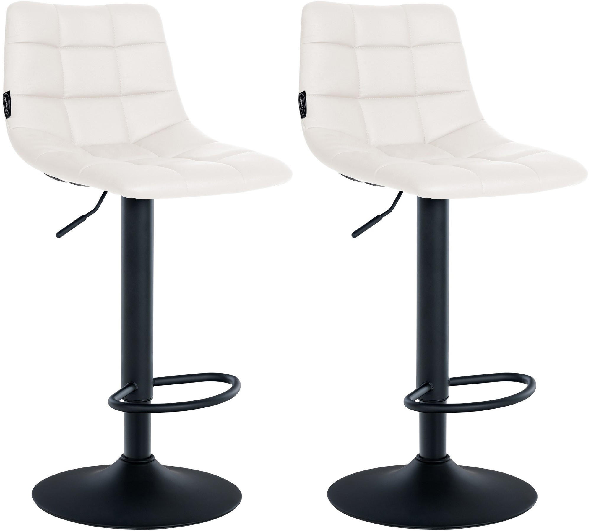 furnicato Barhocker Weiß 43x87x46.5 cm