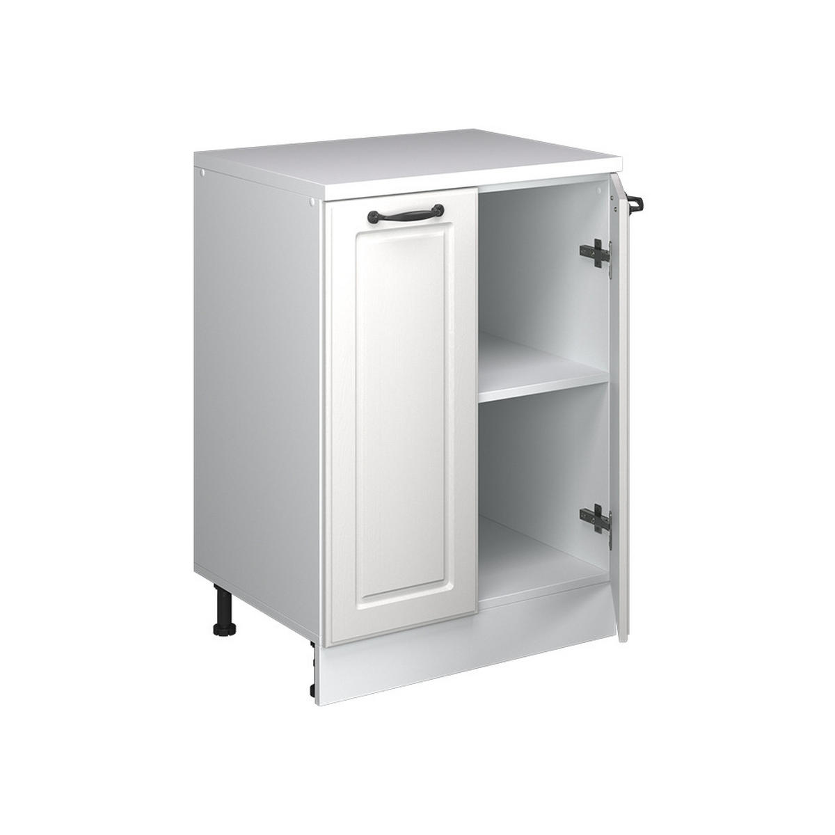 SKRINKA DO PODKROVIA Rion Biely vidiecky dom 60 x 81.6 cm bez sklonu s 2 dverami - biela, kompozitné drevo (60/83.8/46cm) - Vicco