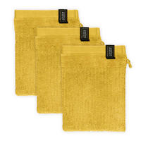 WASCHHANDSCHUH BAUMWOLLE SENSE 3ER SET - Gelb, Textil (16/21cm) - Schöner Wohnen
