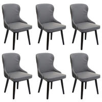 ESSZIMMERSTUHL Grau, Hellgrau 6er-Set - Hellgrau/Grau, Textil (53/86/53cm) - MCW