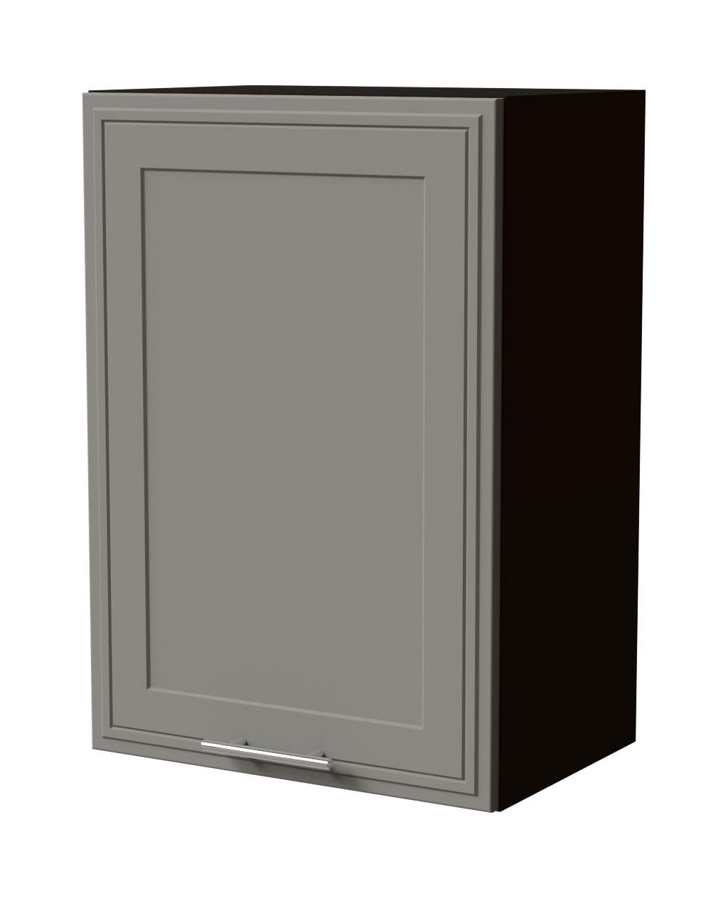HÄNGESCHRANK Salo W2/50 Schwarz / Dust Grey Matt 50 / 32,5 / 72cm - Schwarz/Grau, Holz/Holzwerkstoff (50/72/32.5cm) - Feldmann-Wohnen