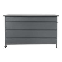 KISSENBOX grau - Grau, Holzwerkstoff (130/75/60cm) - ebuy24