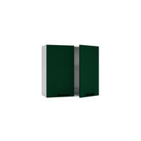 HÄNGESCHRANK mit Geschirrtrockner - W80SU - Morvex - Modernes Design - Dunkelgrün, Holz/Metall (80/72/30cm) - ROYAL24_MARKT