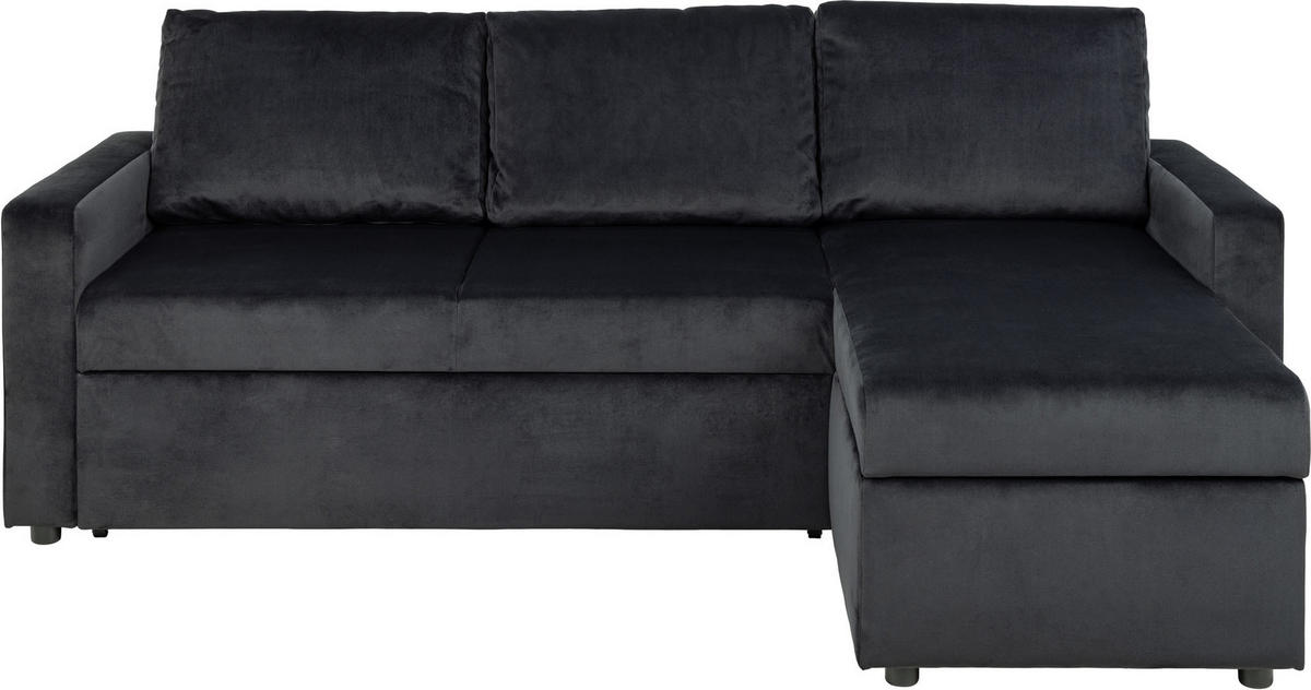 SCHLAFSOFA anthrazitgrau - Anthrazit, Holzwerkstoff (218/155cm) - ebuy24