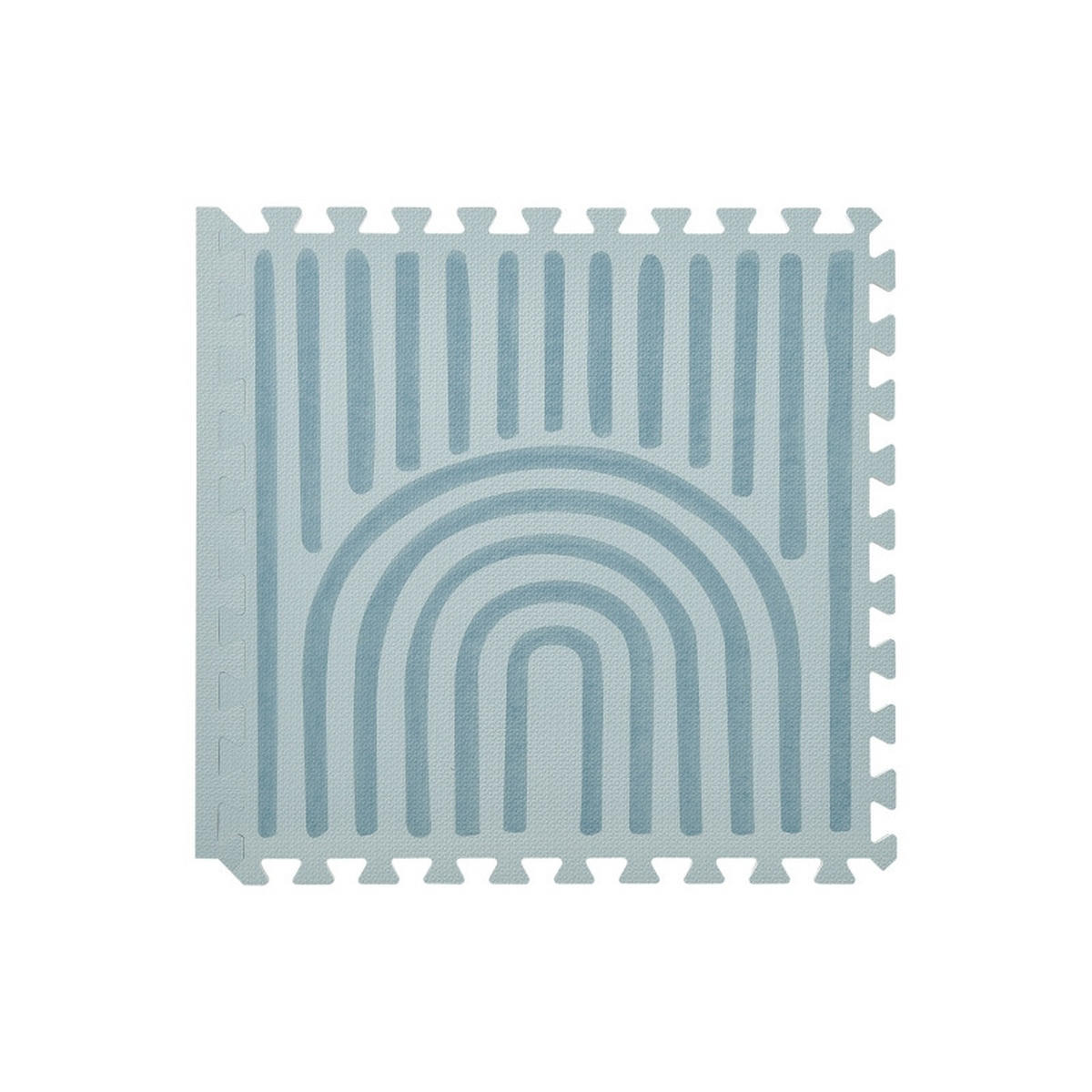 SPIELMATTE Linear Mineral blau 120x180 - Blau, Kunststoff (120/180cm)