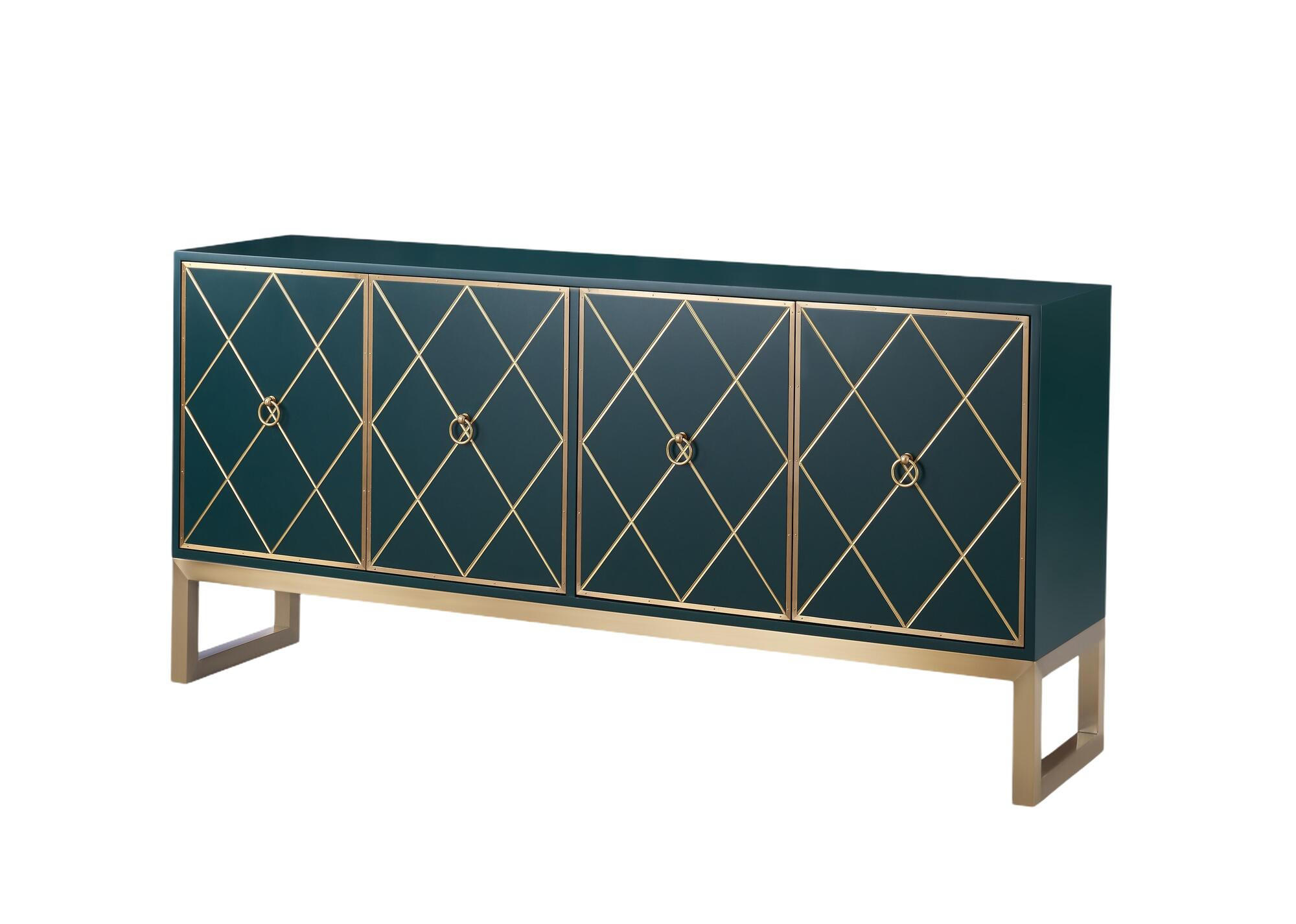 SIDEBOARD STILIG Grün 180x40x86 cm - Grün, Holzwerkstoff (180/86/40cm) - FURNLUX