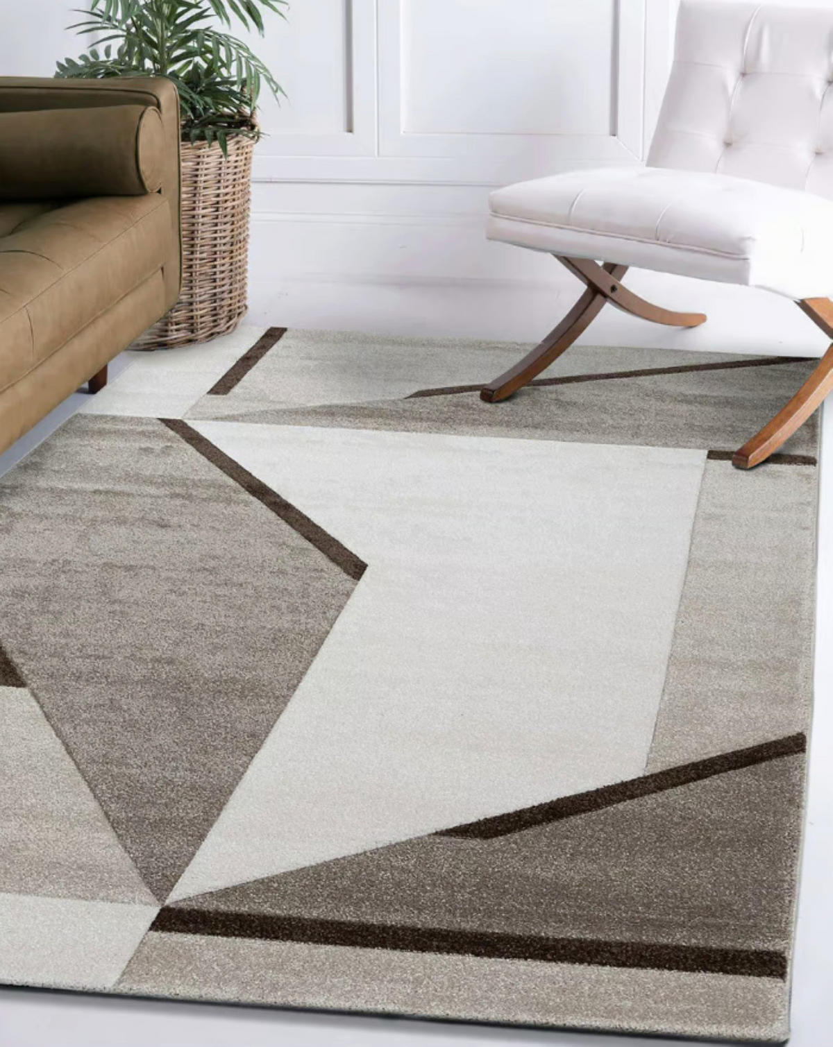 TEPPICH modern Flachgewebe TEMPO Beige 120 x 170 cm - Beige, Textil (120/170cm) - Novatrend