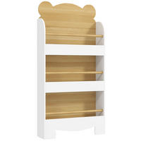 BÜCHERREGAL für Kinder Kinderregal mit 3 Ablagen Aufbewahrungsregal aus Holz - Braun, Holzwerkstoff (15/110/55cm) - AIYAPLAY