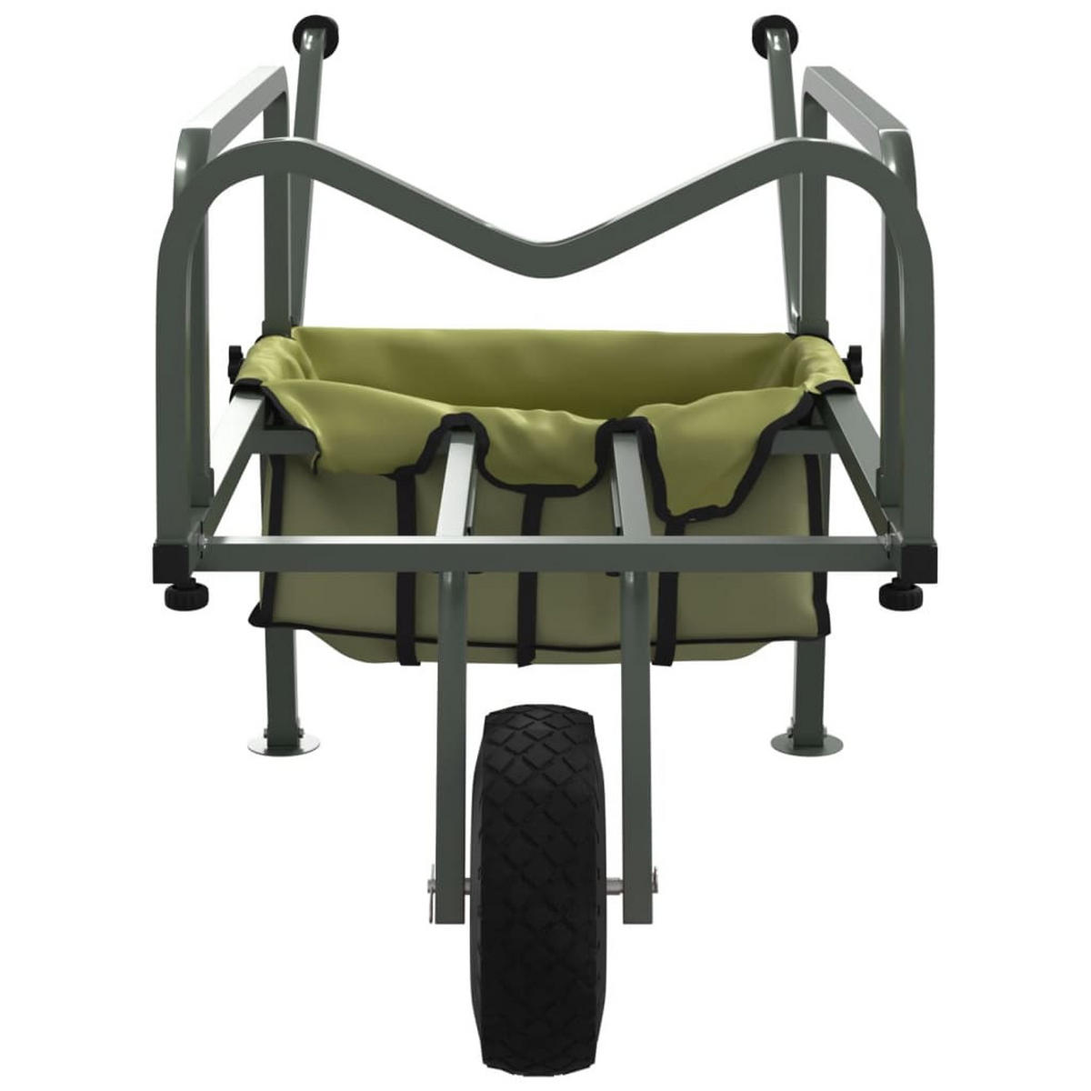ANGELWAGEN Grün Mit Rad Pulverbeschichteter Stahl - Grün, Metall (55/72/145cm) - vidaXL
