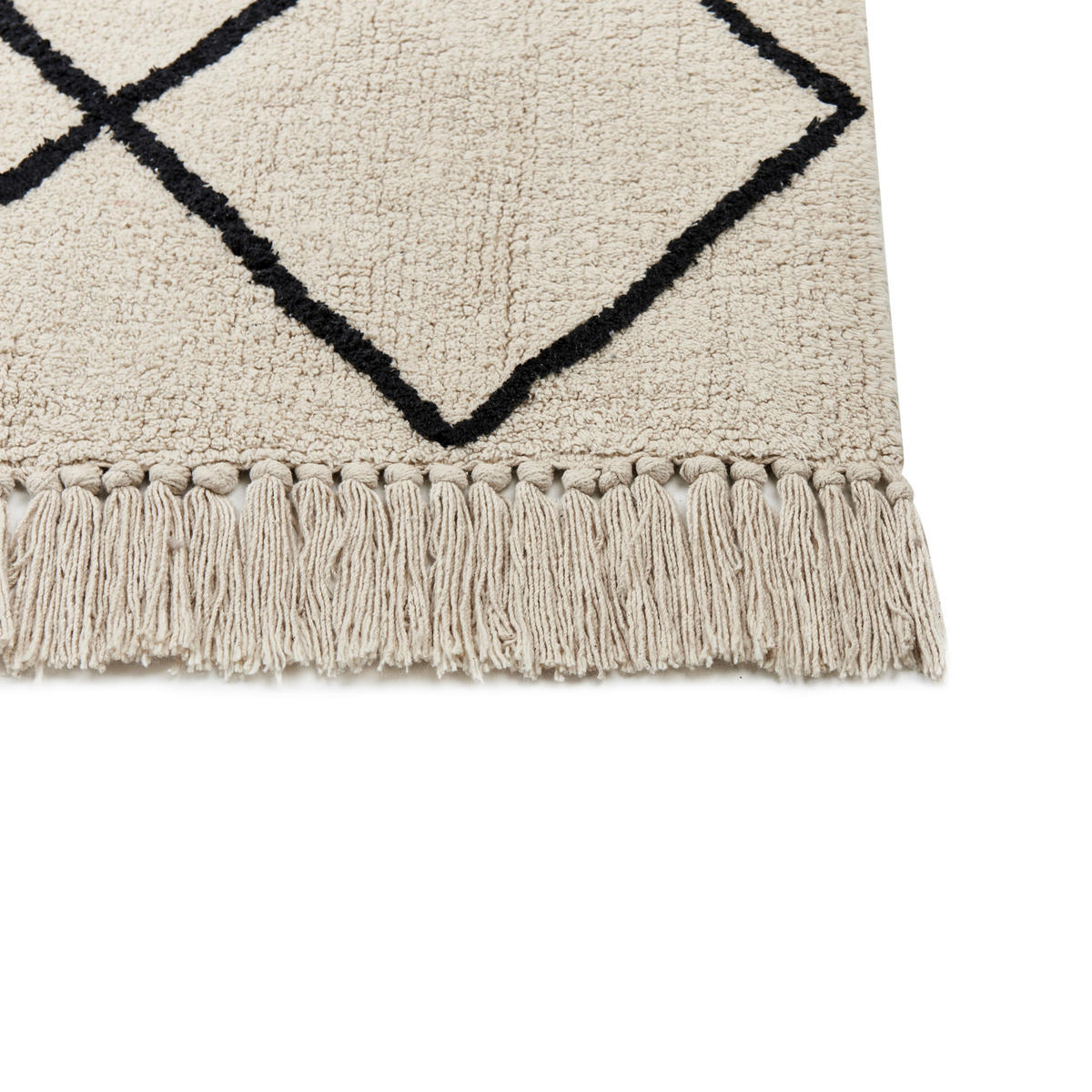 KURZFLOR-TEPPICH Eldes 230/160 cm - Beige, Textil (160/230cm) - Beliani