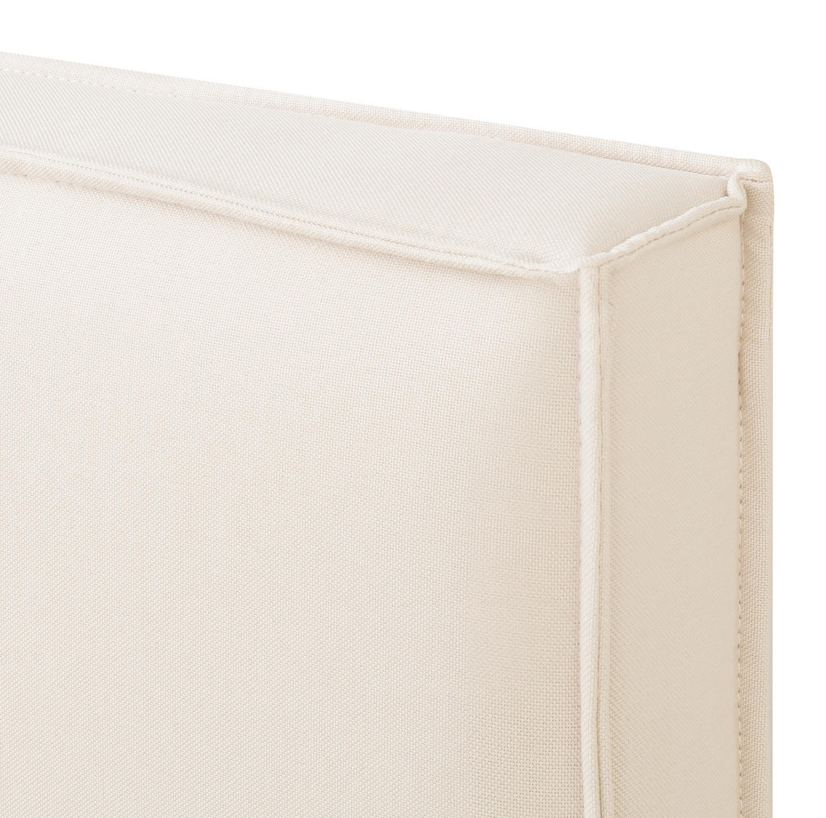 POLSTERBETT aus Leinen 180x200 cm Beige mit hydraulischem Bettkasten und Lattenrost - Beige, Textil (180/200cm) - Modfu