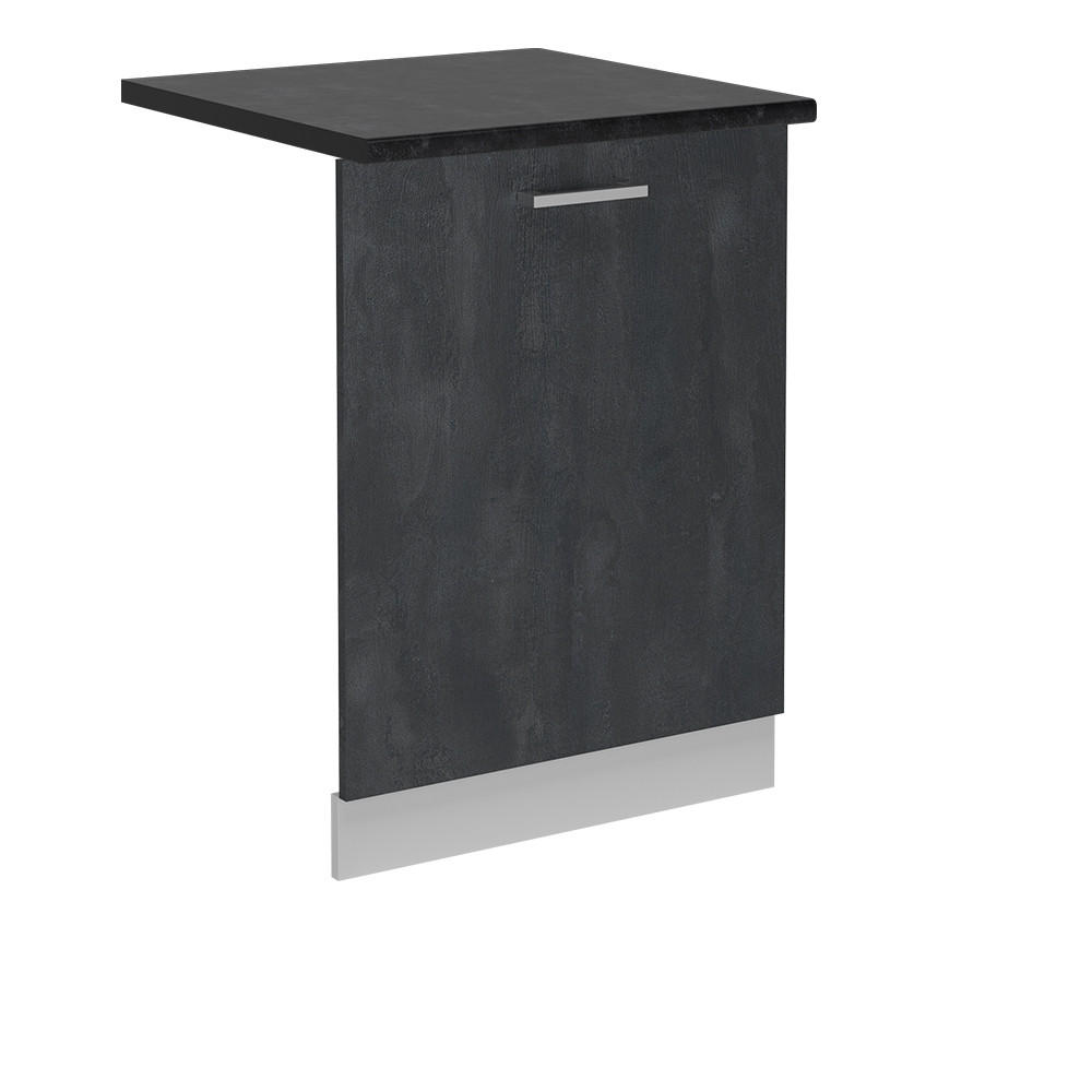 Vicco ČELNÍ PANEL MYČKY R-Line Černý beton 60 cm , PD Antracit