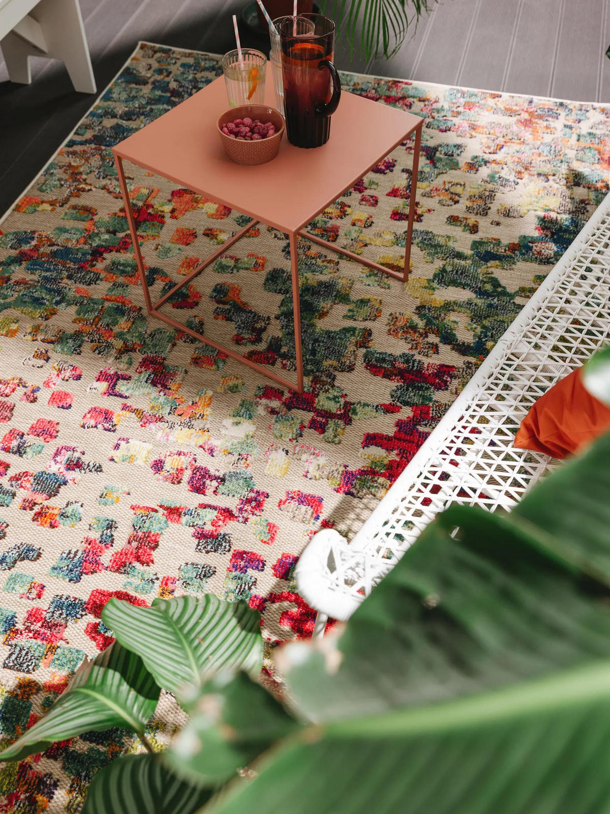 OUTDOOR-TEPPICH Noelia 240/340 cm - Multicolor, Kunststoff (240/340cm) - benuta Nest