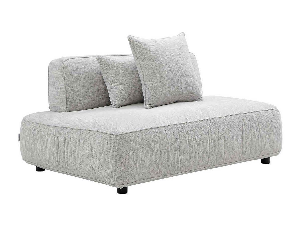 RECAMIERE ohne Schlaffunktion - 1 Person - stoff - hellgrau Lelaco - Hellgrau, Textil (145/74/105cm) - Vente-Unique